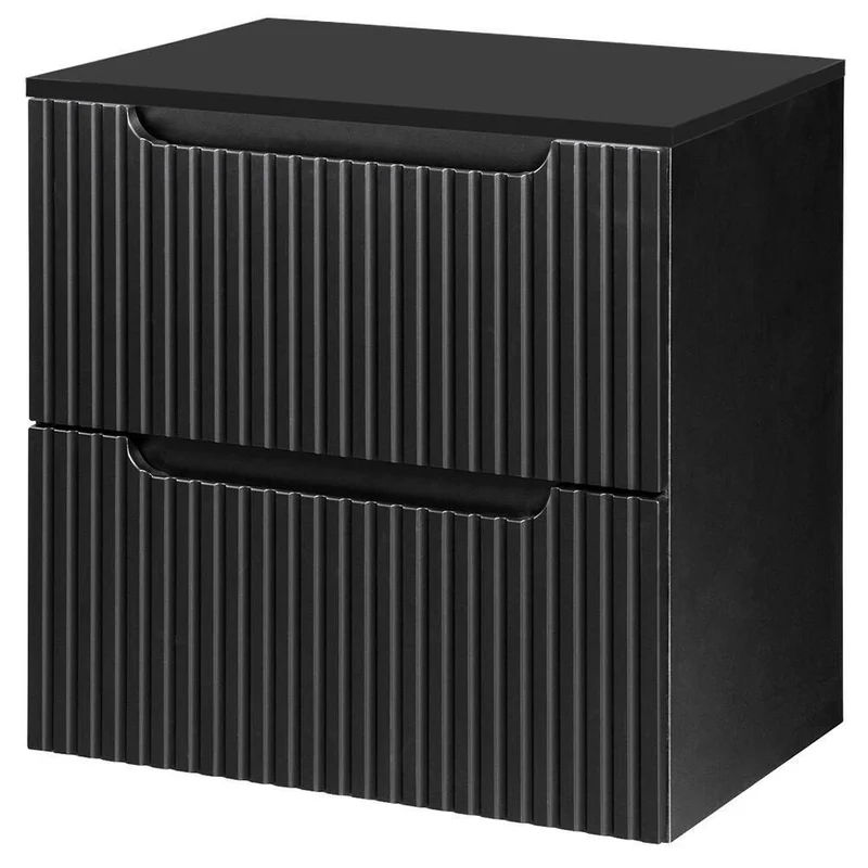 Mueble bajo lavabo Skelbolu con frente acanalado [en.casa]