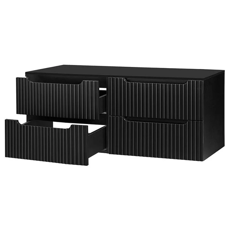 Mueble bajo lavabo Skelbolu con frente acanalado [en.casa]
