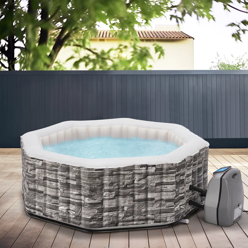Bañera de hidromasaje inflable Carosino [pro.tec]