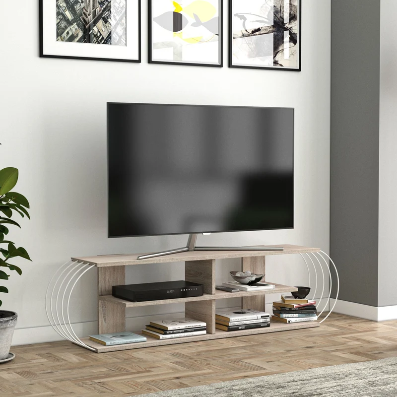 Mesa de televisión Robertsfors 180/172/160cm en varios colores [en.casa]