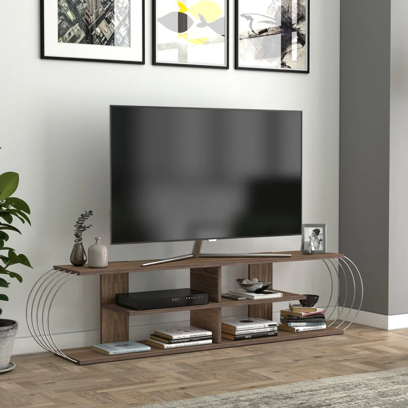 Mesa de televisión Robertsfors 180/172/160cm en varios colores [en.casa]