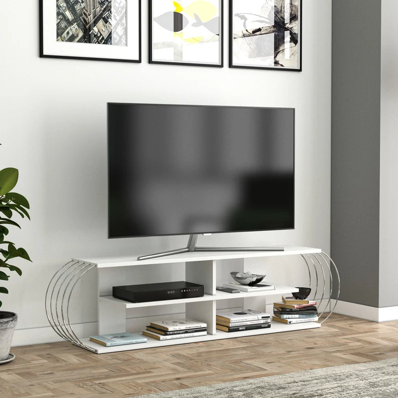 Mesa de televisión Robertsfors 180/172/160cm en varios colores [en.casa]
