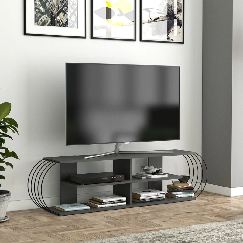 Mesa de televisión Robertsfors 180/172/160cm en varios colores [en.casa]
