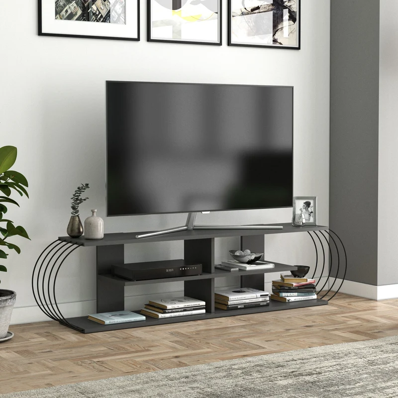 Mesa de televisión Robertsfors 180/172/160cm en varios colores [en.casa]