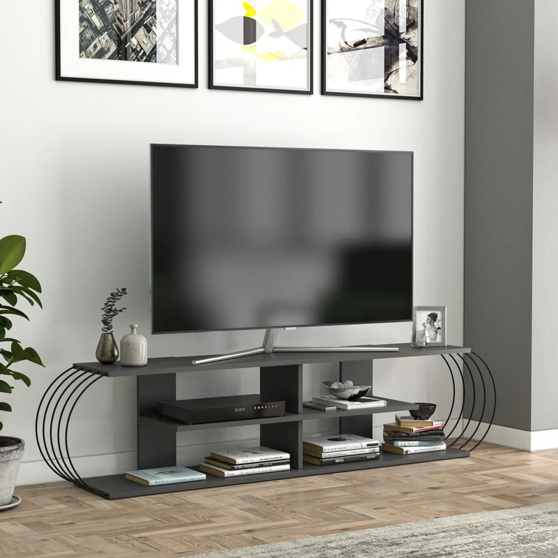 Mesa de televisión Robertsfors 180/172/160cm en varios colores [en.casa]