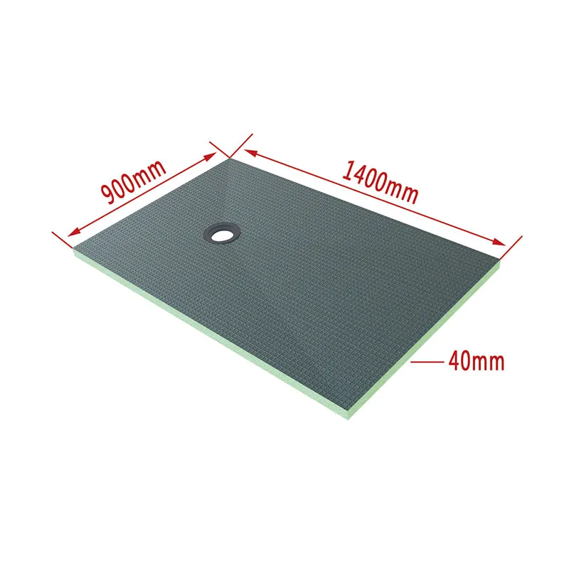 AICA Plato de ducha de XPS con accesorios de desagüe, Tablero de aislamiento impermeable, Panel de construccion