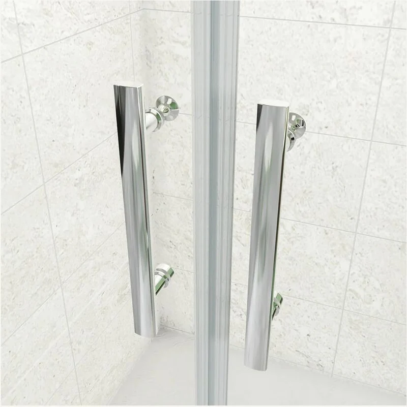 Puerta de mampara de ducha pivotante + panel lateral simple