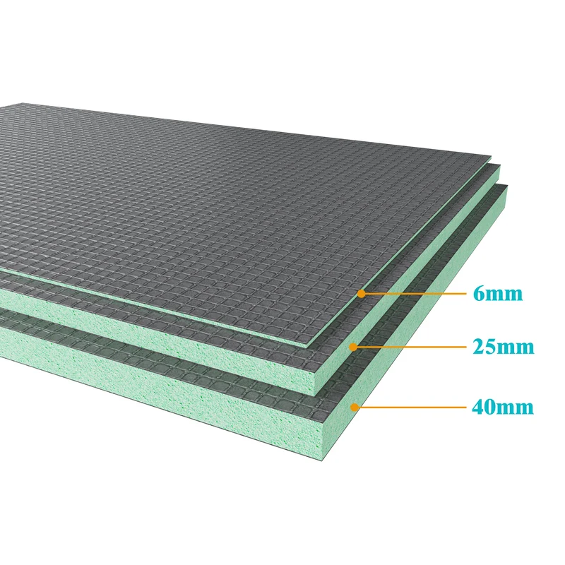 Tablero de respaldo de azulejos de XPS, Tablero de aislamiento impermeable, Panel de construcción, Diferentes dimensiones opcionales