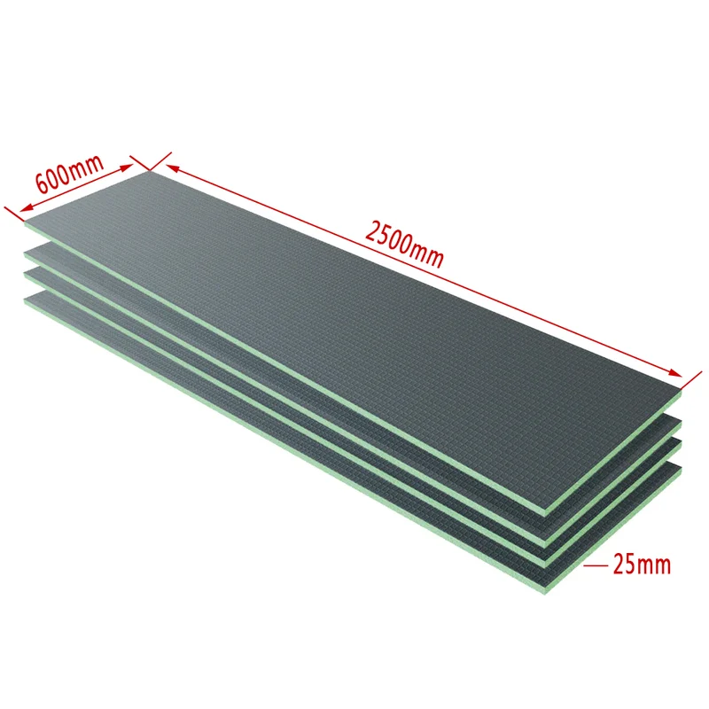 Tablero de respaldo de azulejos de XPS, Tablero de aislamiento impermeable, Panel de construcción, Diferentes dimensiones opcionales