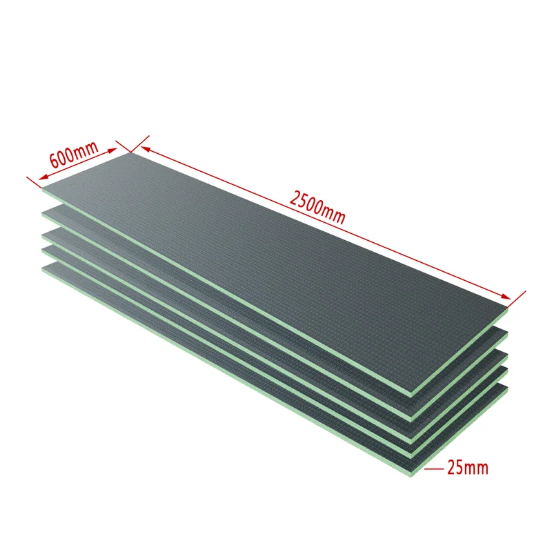 Tablero de respaldo de azulejos de XPS, Tablero de aislamiento impermeable, Panel de construcción, Diferentes dimensiones opcionales