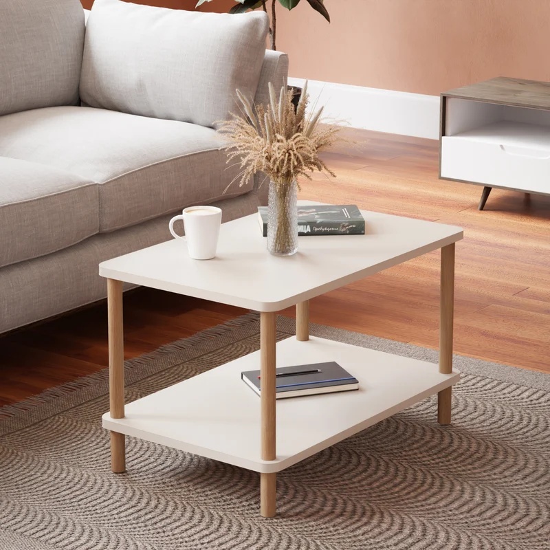Mesa de centro Jelling rectangular 43x70x44 cm varios colores [en.casa]