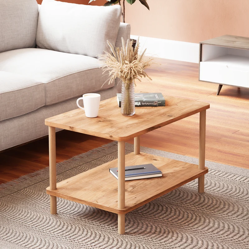 Mesa de centro Jelling rectangular 43x70x44 cm varios colores [en.casa]
