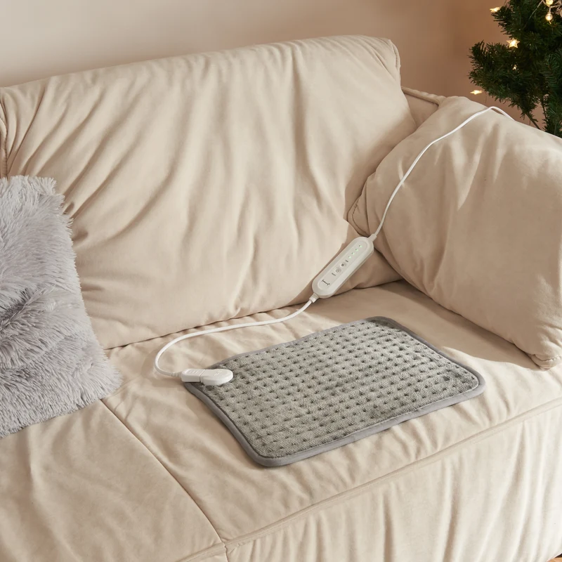 Almohadilla térmica eléctrica Bella 80W 40x30cm Gris [en.casa]