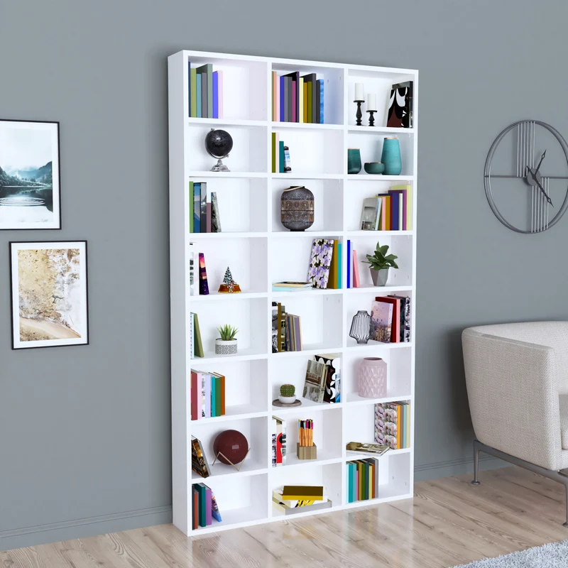 Estantería Askvoll 178x102x16cm Blanco [en.casa]
