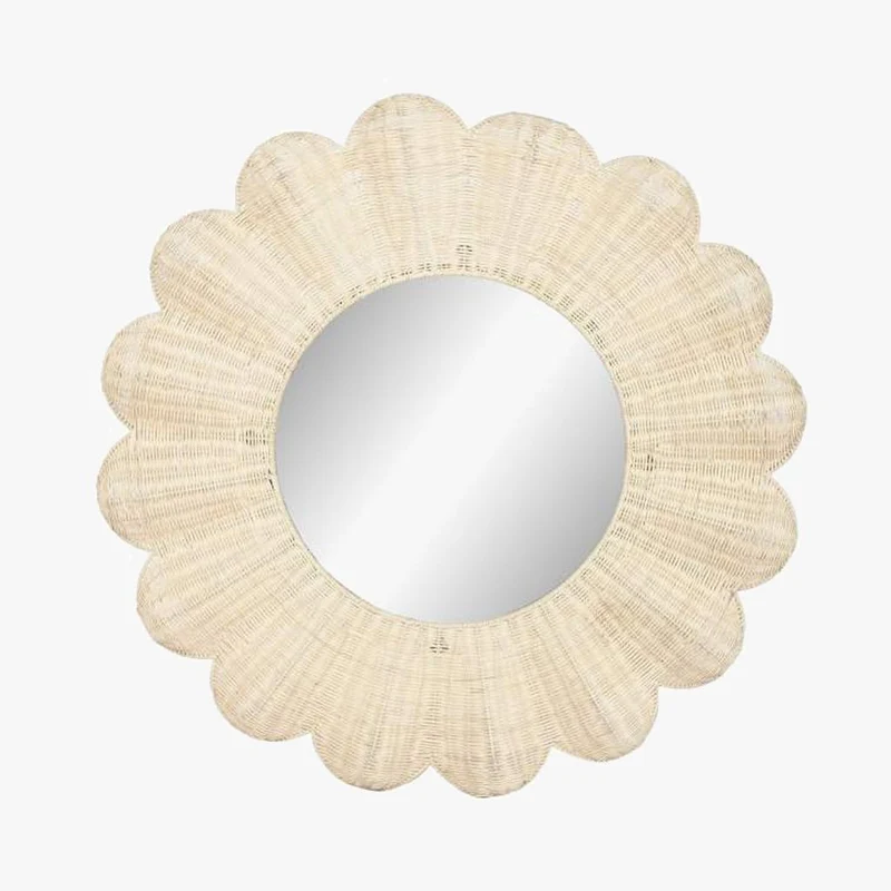 Espelho Flor Rattan D91 SOLEA