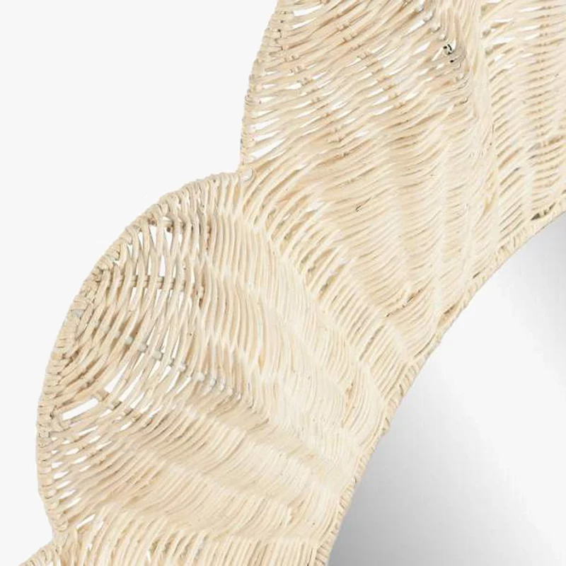 Espelho Flor Rattan D91 SOLEA