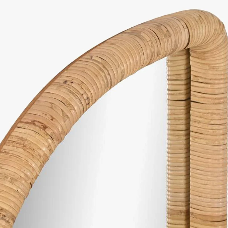 Espelho Rosto Rattan 50x120 PALHA