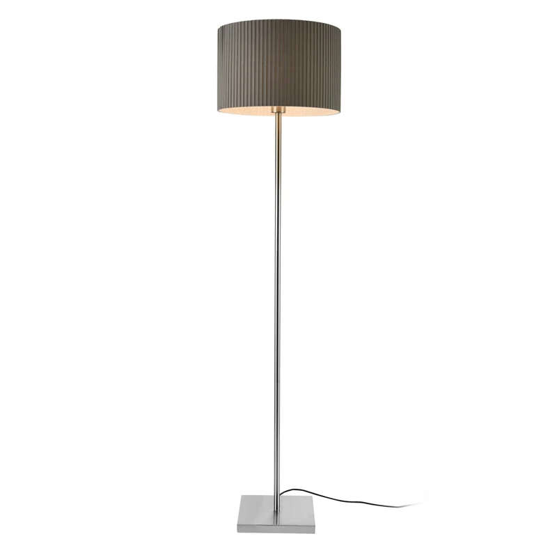 Lámpara de pie Coimbra 151 cm 1xE27 Metal Gris lux.pro