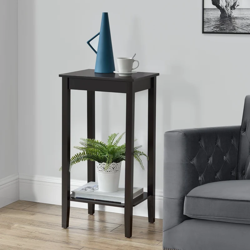 Mesa auxiliar Thun 74x38x30 cm MDF color café en.casa