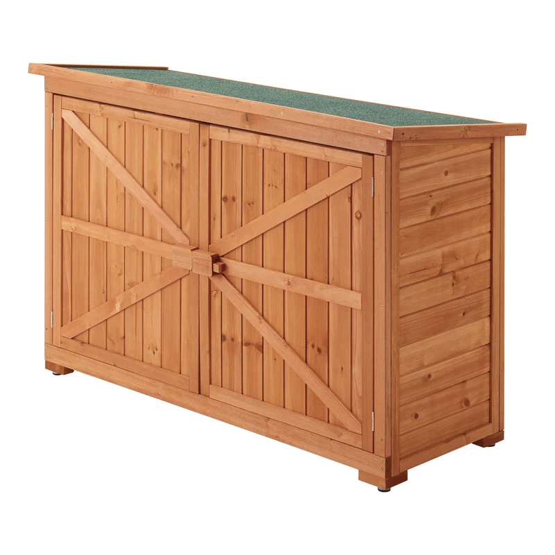 Armario para dispositivos Kerteminde Almacén de leña Estantería para leña 88 x 128 x 50 cm [en.casa]
