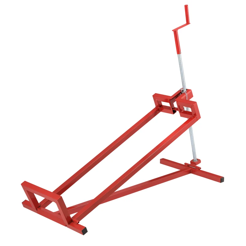 Elevador para tractor de césped Max 300 kg Acero Rojo pro.tec