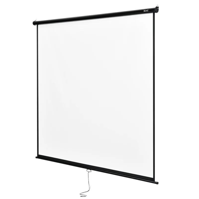 Pantalla de proyección altura ajustable 113" para HD y 3D Negro y Blanco [in.tec]