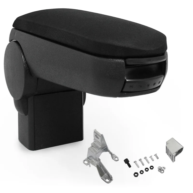 Reposabrazos central VW Golf IV, Bora, Beetle negro con compartimento de almacenamiento [pro.tec]