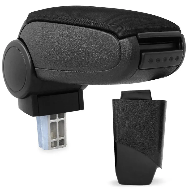 Reposabrazos central Peugeot 206 CC con compartimento de almacenamiento Textil Negro pro.tec