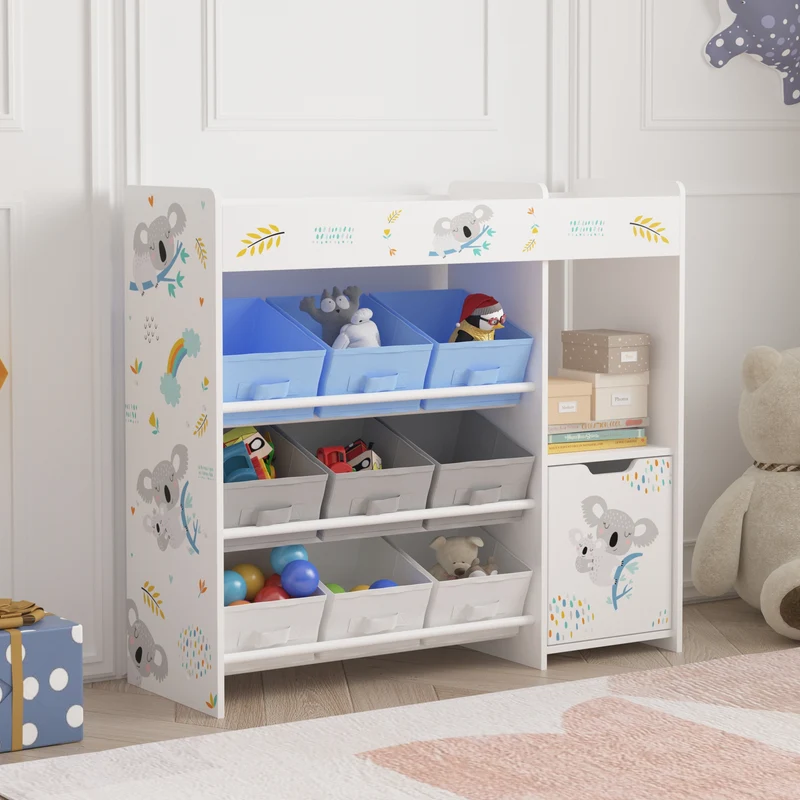 Estantería infantil Søndreland con motivos 80x90x30 cm - [en.casa]