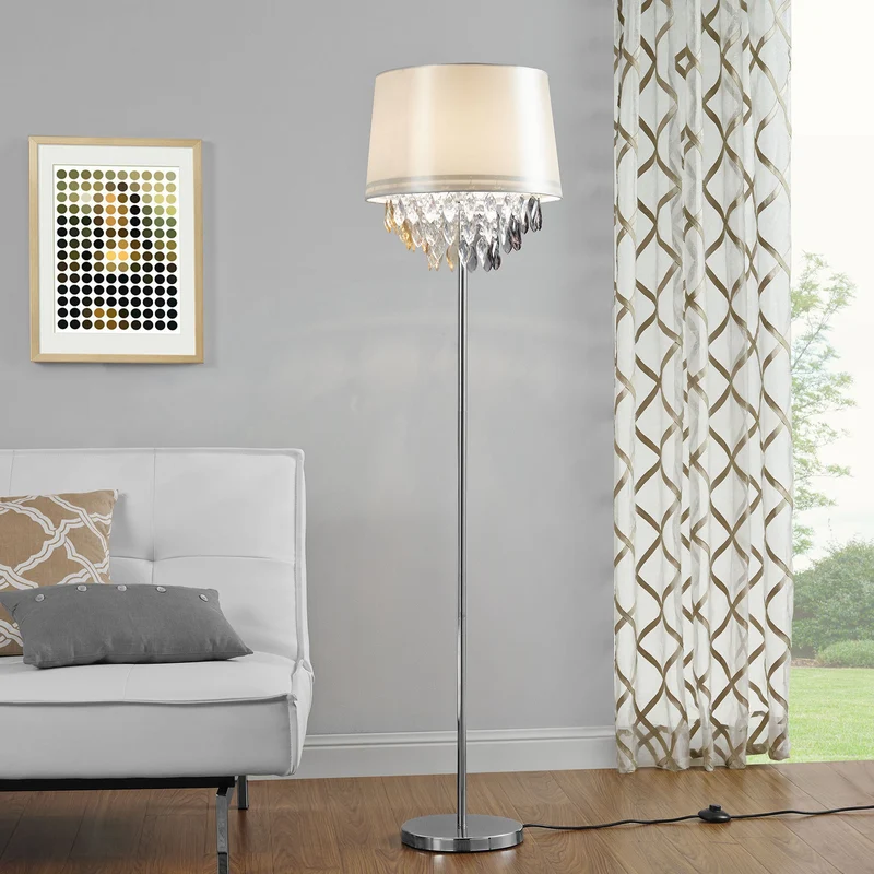 Lámpara de pie 165 x Ø 40 cm Blanco lux.pro