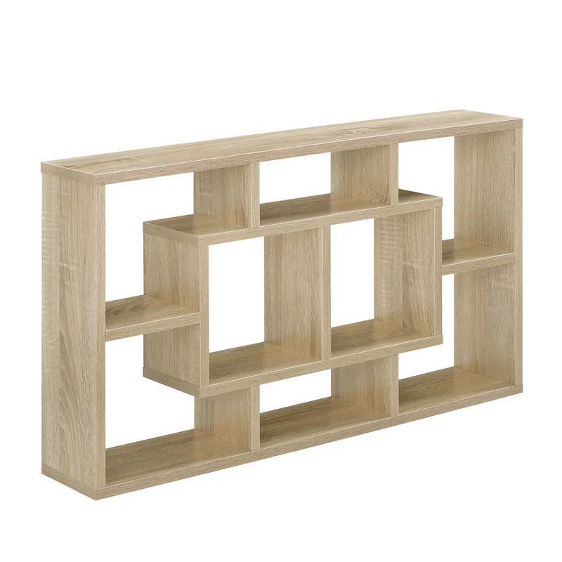 Estante de pared Saputit 85 x 47,5 x 16 cm Estante colgante en aspecto roble en.casa