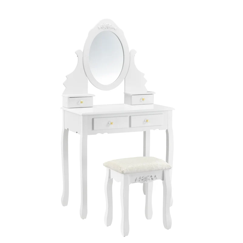 Tocador Limerick con espejo + taburete en.casa