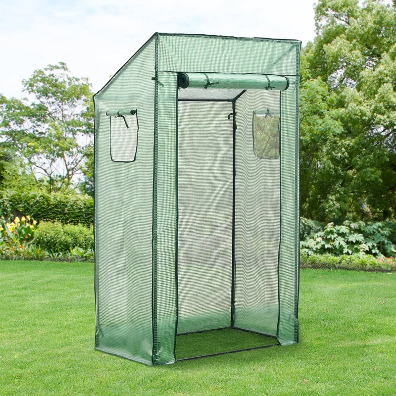 Invernadero para tomates Marzano 100x60x174cm Verde [en.casa]