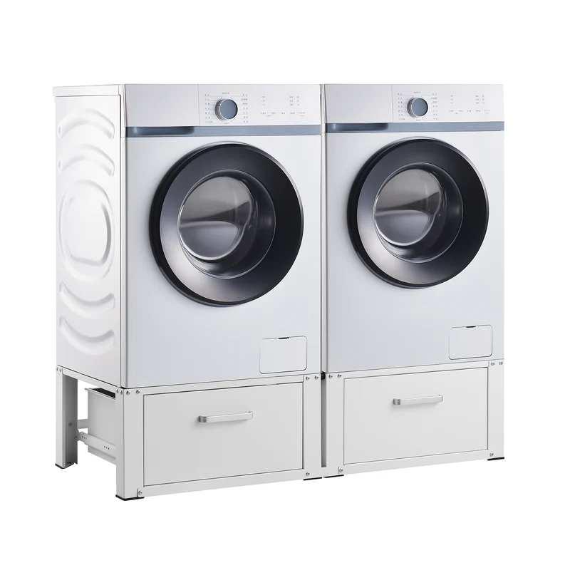 Estructura doble Heyen con 2 cajones Blanco [en.casa]