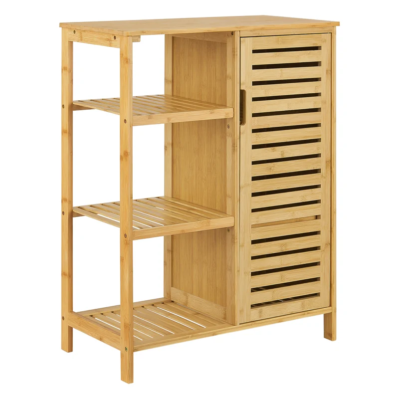 Armario de baño Vetlanda Bambú 87x66x33 cm [en.casa]