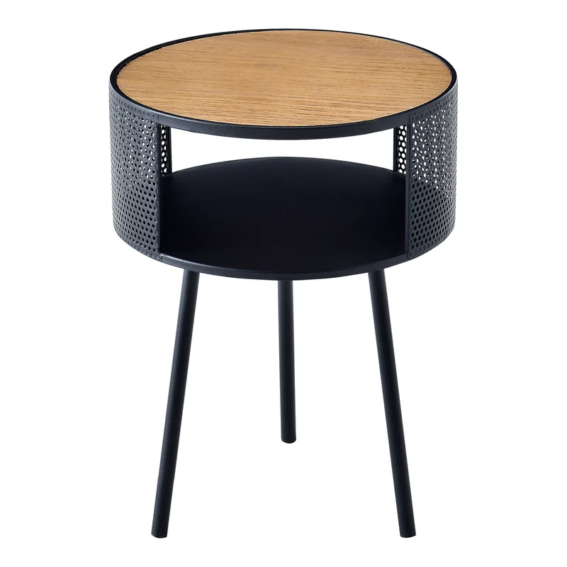 Mesa auxiliar Bjørnsund redonda de 34 cm de ancho [en.casa]