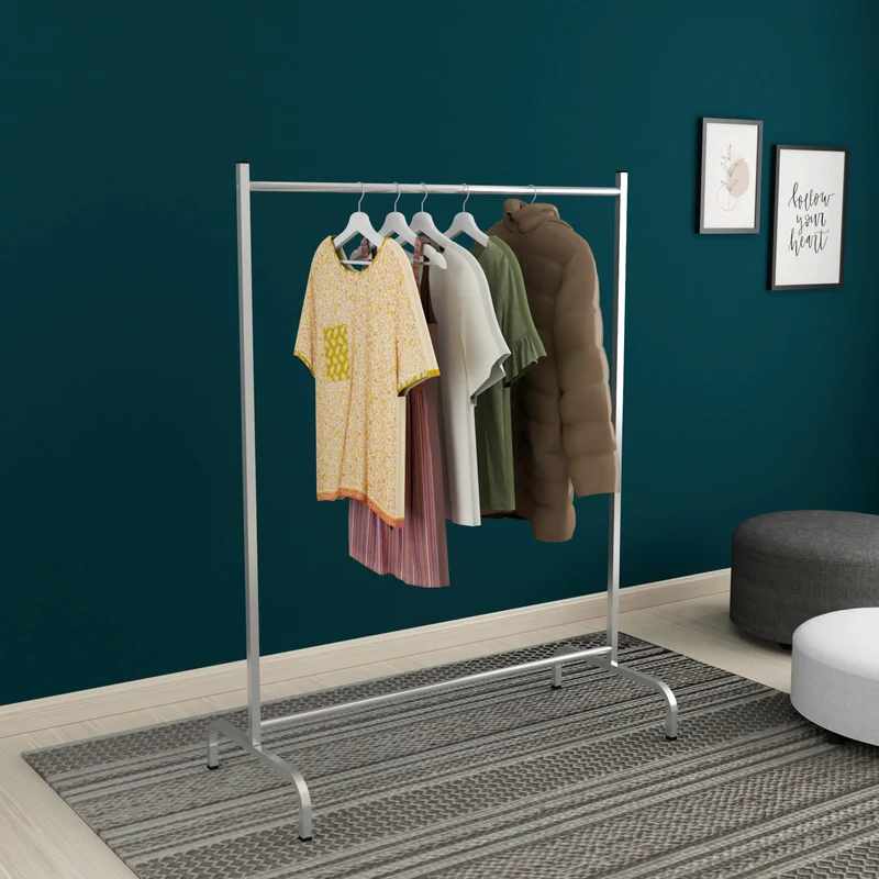 Perchero Staffanstorp 137x104x48cm Plata [en.casa]