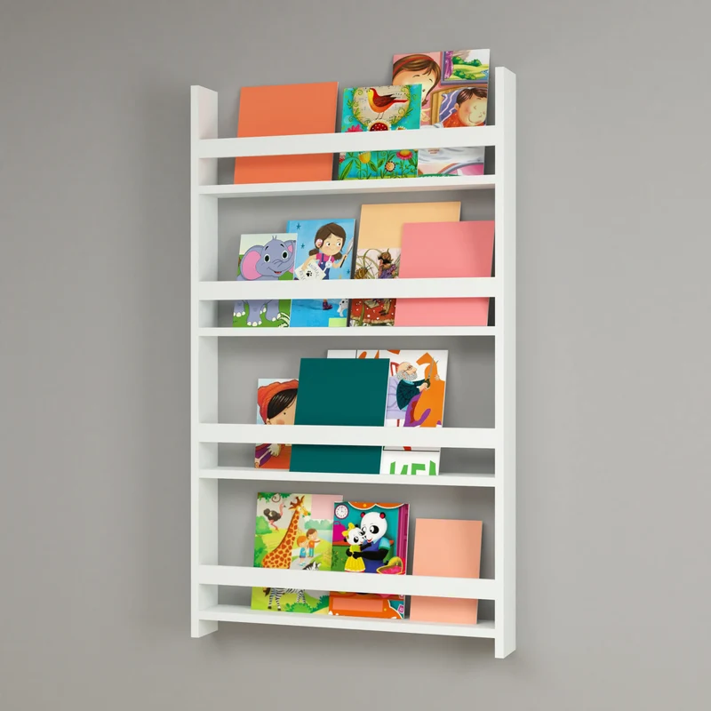Estantería para niños Sotenäs 120x74x10cm Blanco [en.casa]