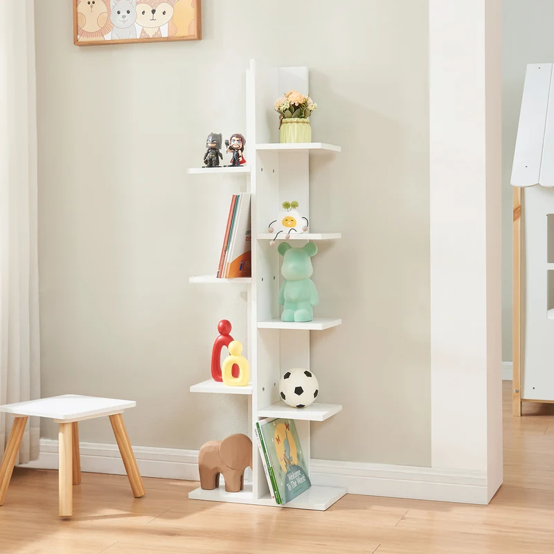 Librería Rødekro de 9 niveles 122 x 40 x 20 cm blanco [en.casa]