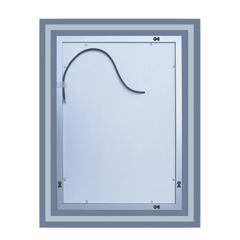 Espejo de Baño LED Luz Cálida 3800k(Brillo LED Envolvente) para Decorar Casa con Función Antivaho + Botón Táctil