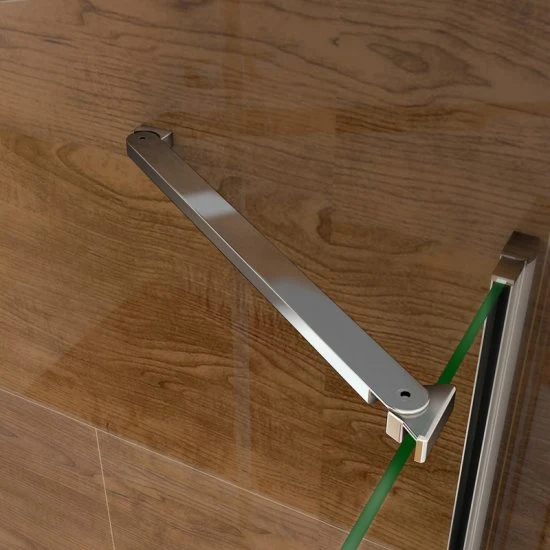 Mamparas Bañera Cristal 6mm Plegable con Panel Fijo Easyclean