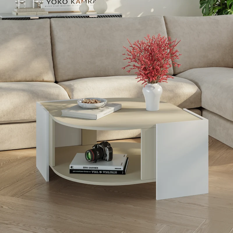 Mesa de centro Klipsari 75x75x40 cm [en.casa]