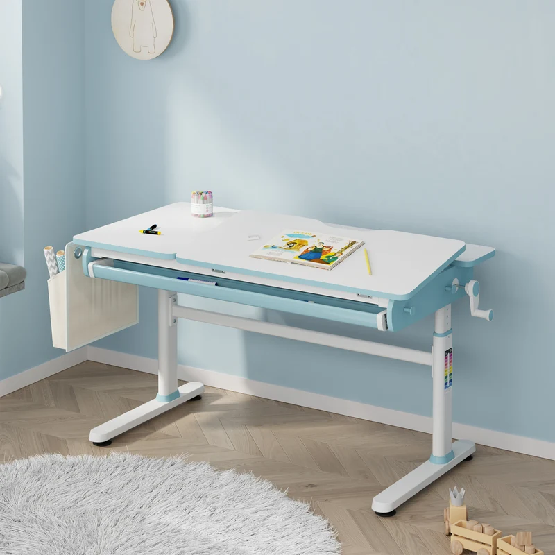 Escritorio infantil ajustable en altura Kuosa [en.casa]