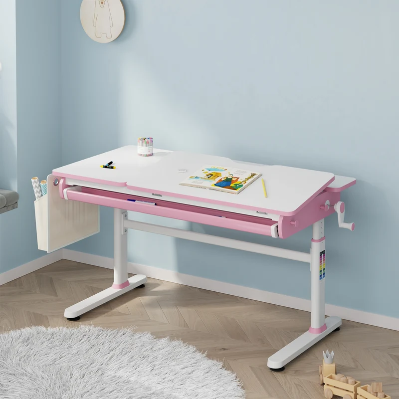 Escritorio infantil ajustable en altura Kuosa [en.casa]