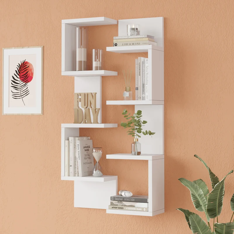 Estantería de pared Omn juego de 2 93x24x15 cm [en.casa]