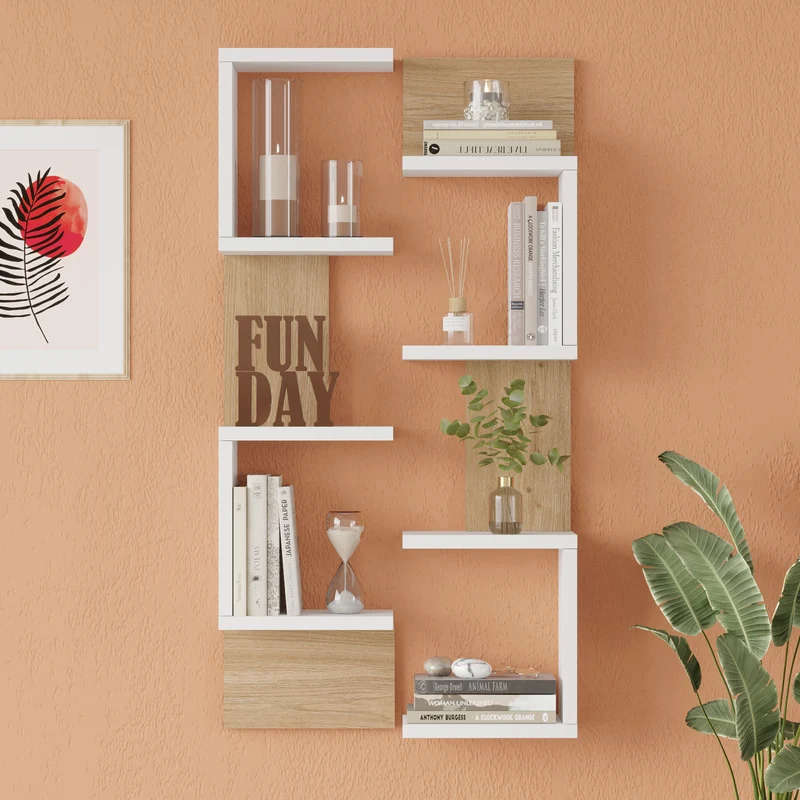 Estantería de pared Omn juego de 2 93x24x15 cm [en.casa]