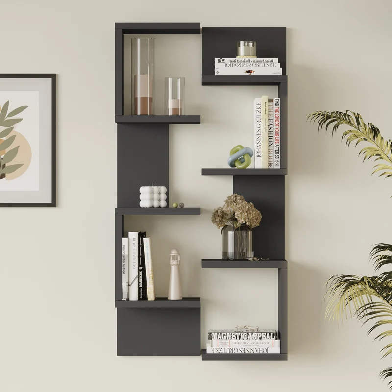 Estantería de pared Omn juego de 2 93x24x15 cm [en.casa]