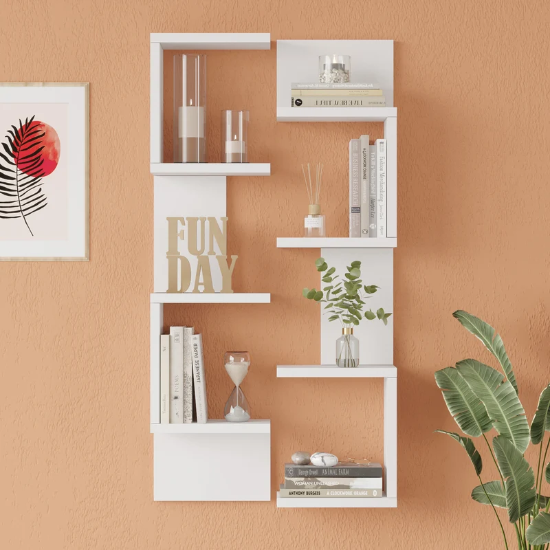 Estantería de pared Omn juego de 2 93x24x15 cm [en.casa]