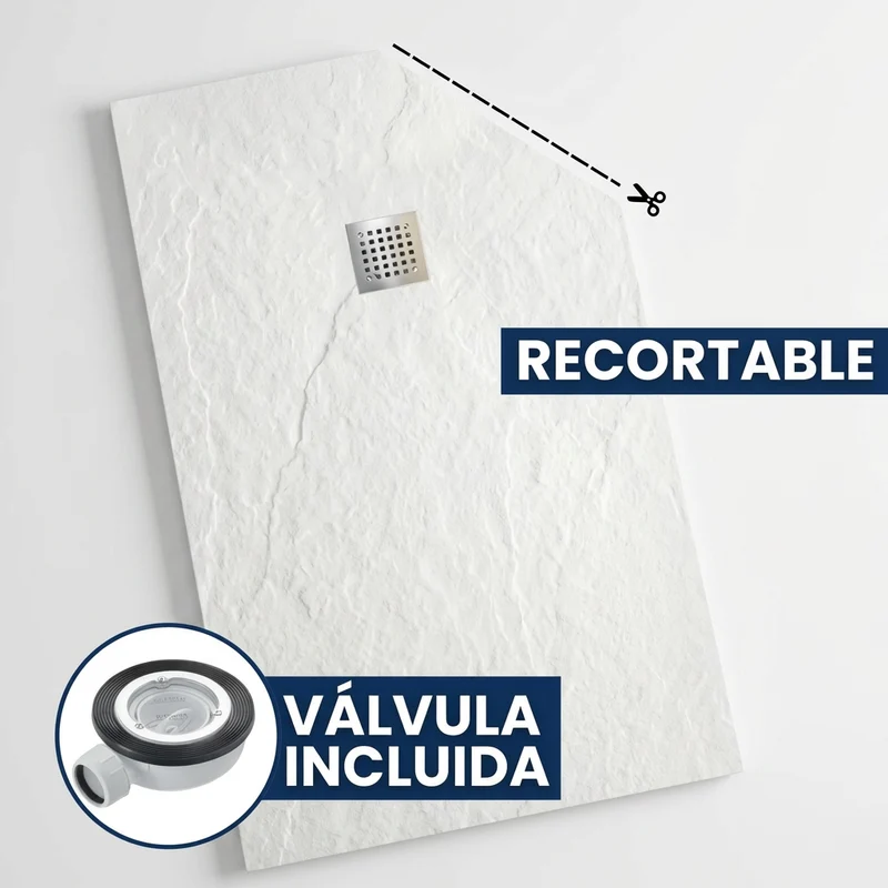 Plato de ducha Hexacore - Resina y Fibra de Vidrio