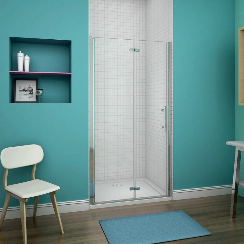 Mamparas de Ducha Puerta Plegable Cristal 6mm Antical